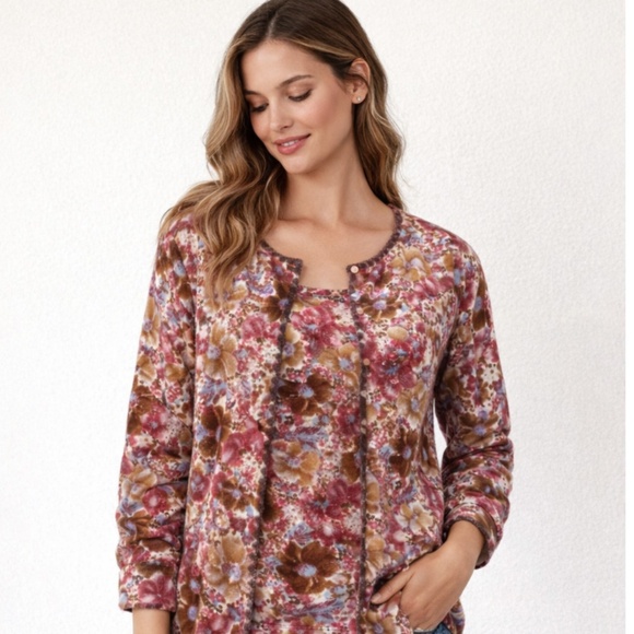 Blumarine Floral Wool Knit Set Sz S - Picture 1 of 5